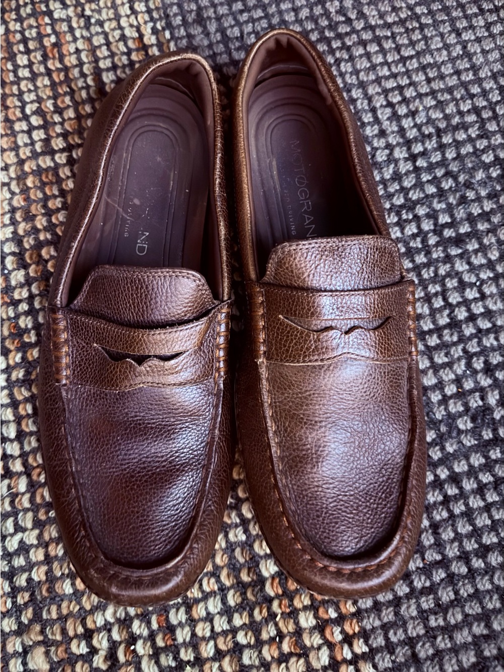 Cole Haan Dark Brown Leather Penny Loafers